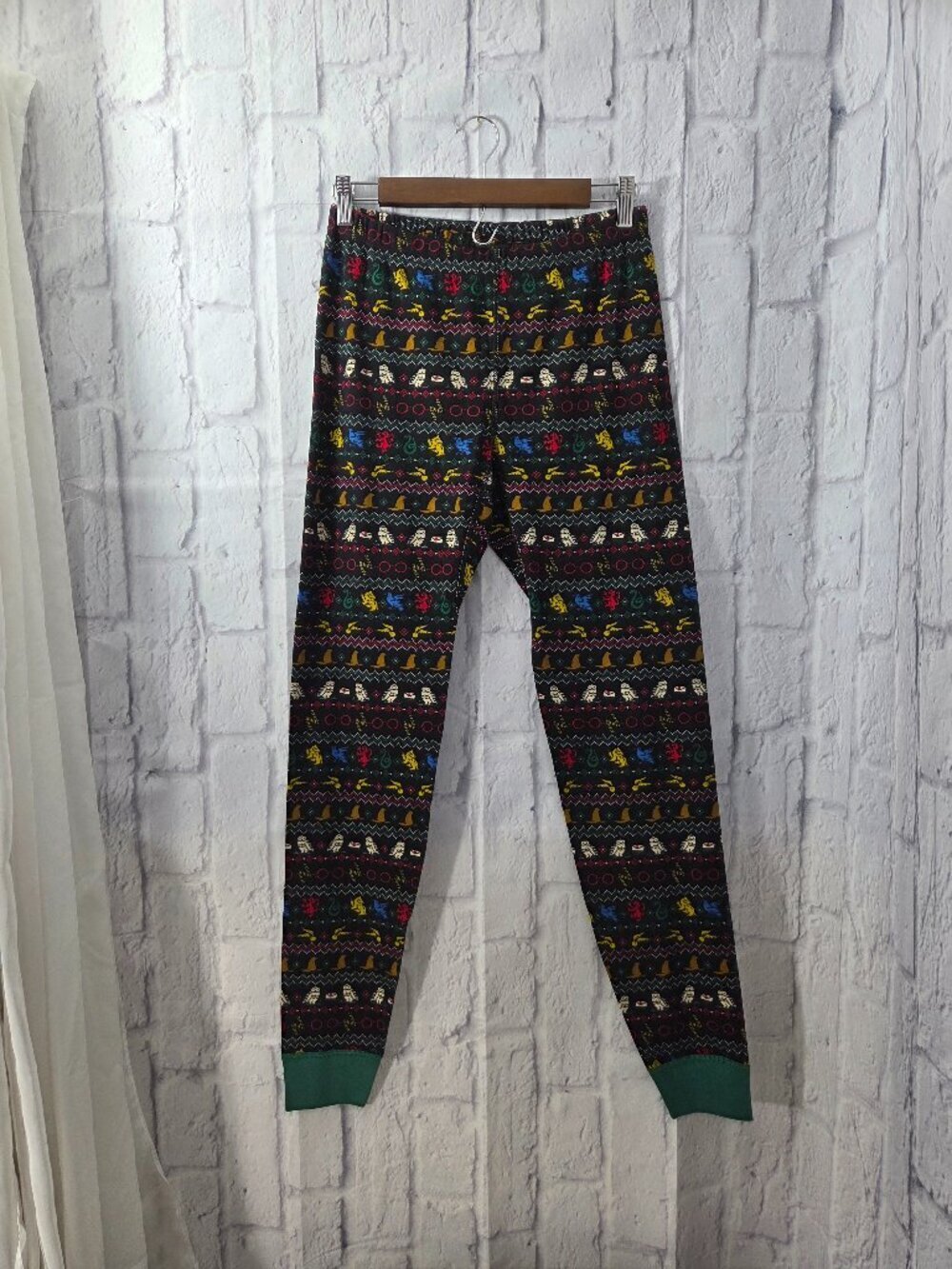 Hanna Andersson Medium 100% Organic Cotton Harry Potter Fair Isle Pajama Bottoms